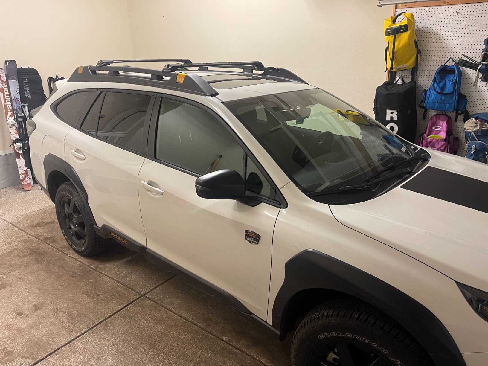 For Subaru Outback Wilderness Roof Rack Cross Bars Metal Bracket Raised Rail Alu Silver 2021-Up For Subaru Outback Wilderness Roof Rack Cross Bars Metal Bracket Raised Rail Alu Silver 2021-Up
